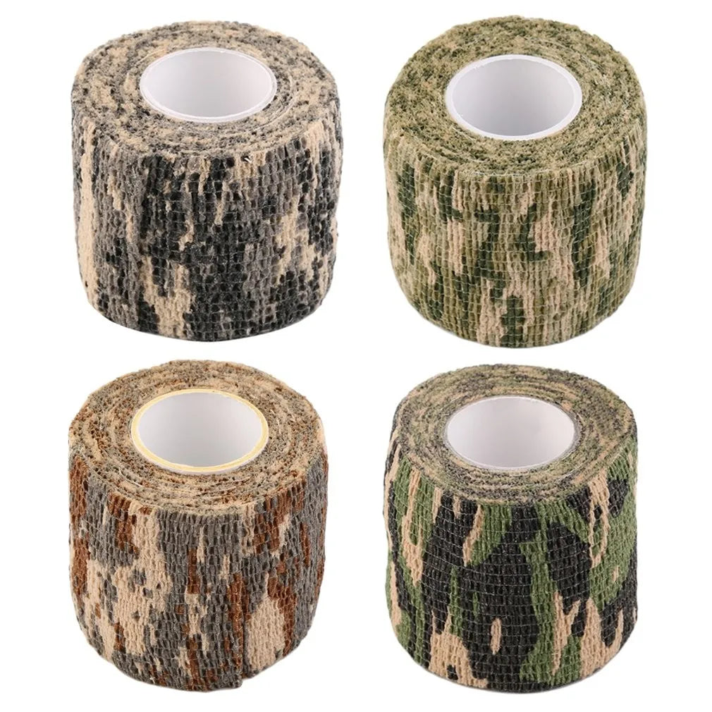1pc Camouflage Invisible Tape Camo Form Self-Cling Wrap for Hunting Outdoor Gear