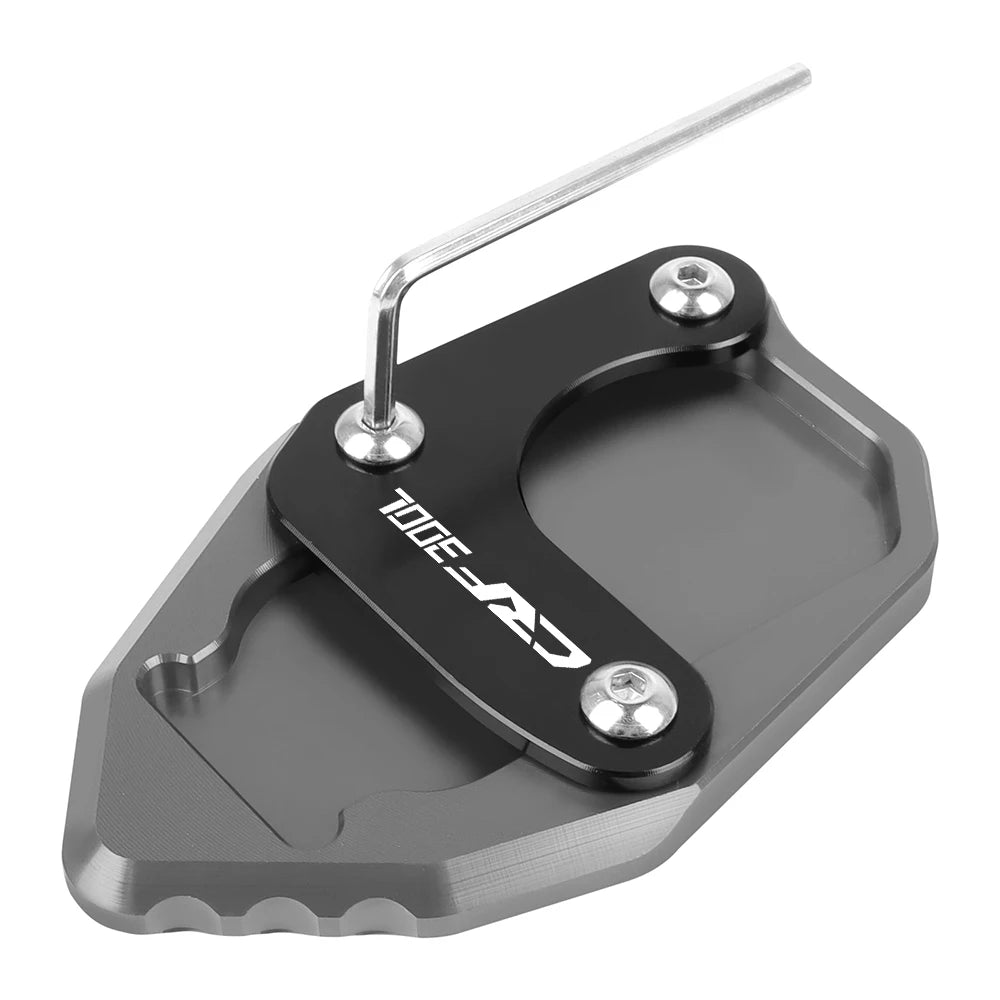 CRF300L Rally 2020-2024 Kickstand Extension Plate Foot Enlarger Pad Red Black