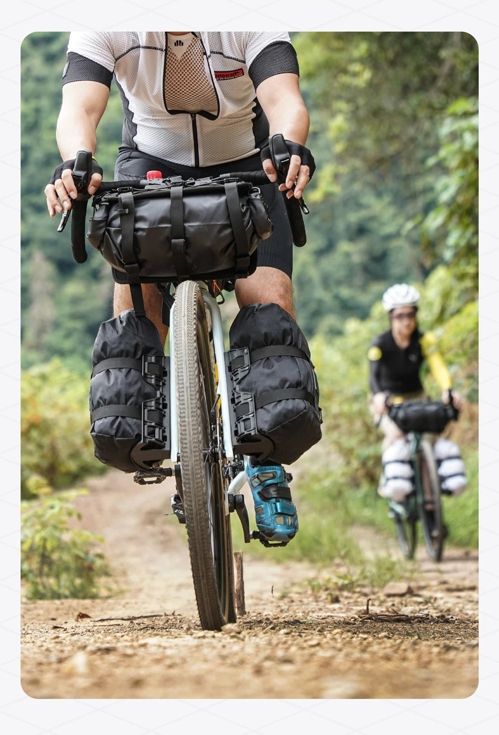 Rhinowalk 6.5L Bike Fork Bag Waterproof Roll Top Front Rack Pack MTB Cycling