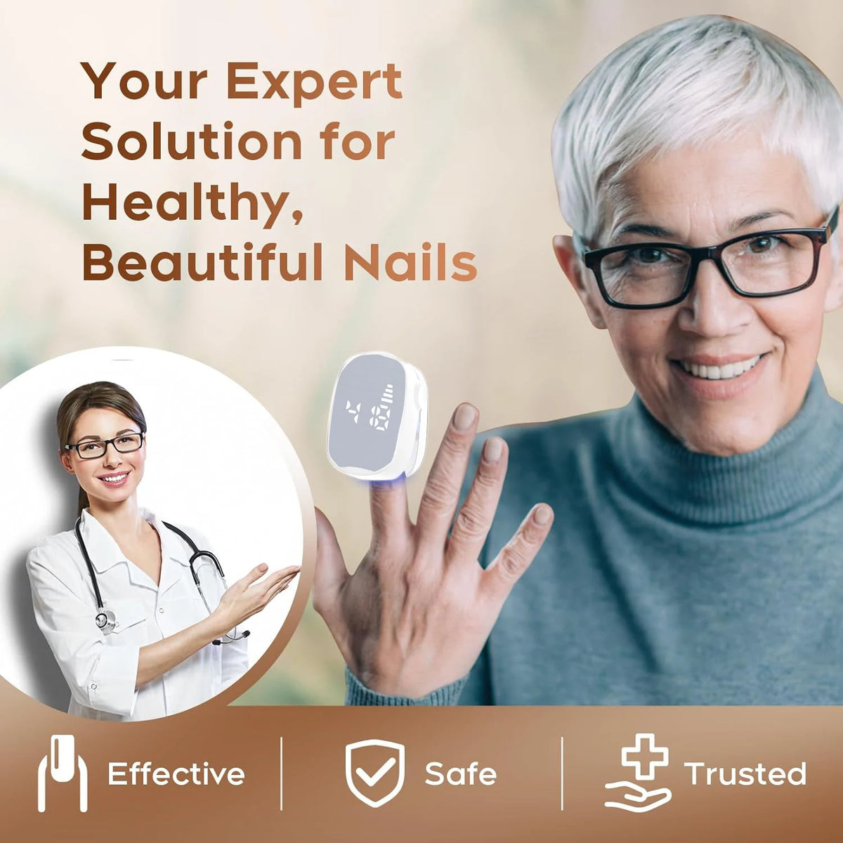 Nail Fungus Treatment | Rechargeable Anti-Fungal Tool for Toenail & Fingernail