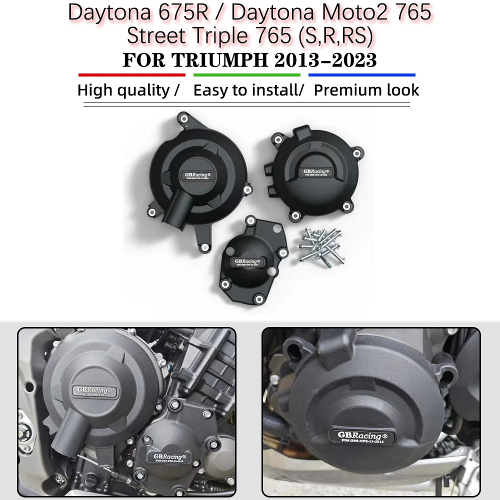 Engine Protection Cover Triumph Daytona 675R Moto2 765 Street Triple 765 2013–2023