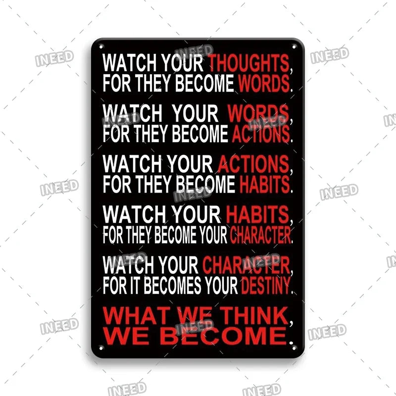 Funny Quote Tin Sign, Garage Wall Plaque, Humorous Metal Sign for Man Cave Decor