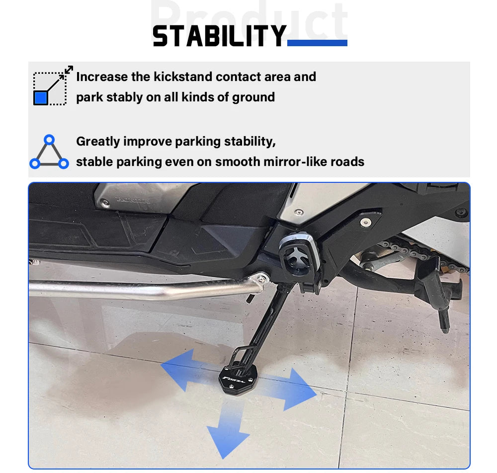 Honda Forza 750 NSS750 Kickstand Extender Side Stand Pad 2021–2025 CNC Aluminium