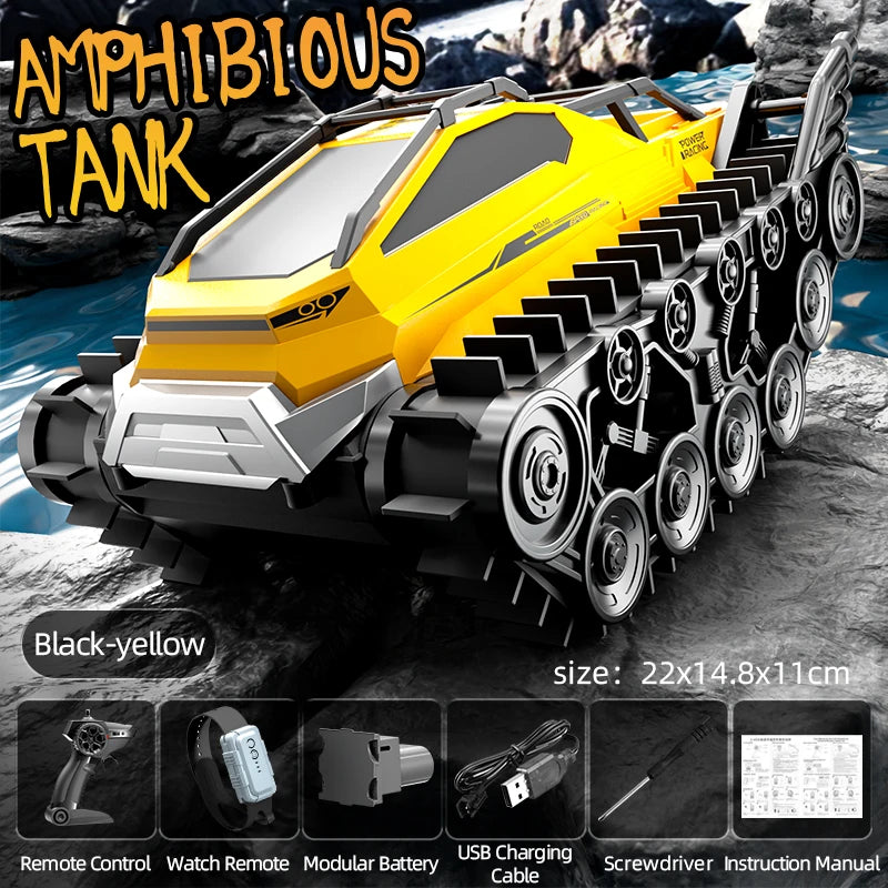 JJRC Q183 4WD Amphibious Tracked RC Car 2.4G Waterproof Off-Road Truck 1:24