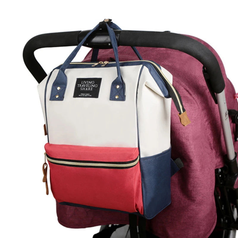 Stylish Canvas Mummy Bag - Large Capacity, Multi-Functional, Thermal Insulation