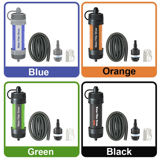 Portable Water Filter Straw – 3-Stage Purifier for Camping, Hiking & Emergency