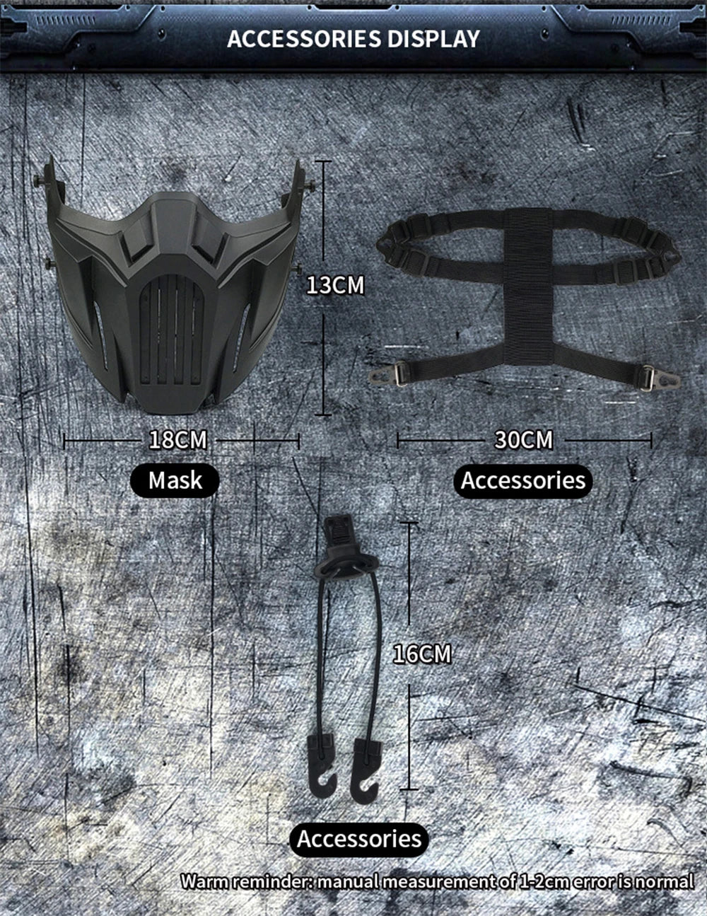 Skull Airsoft Mask Tactical Half Face Paintball CS Wargame Protective Gear