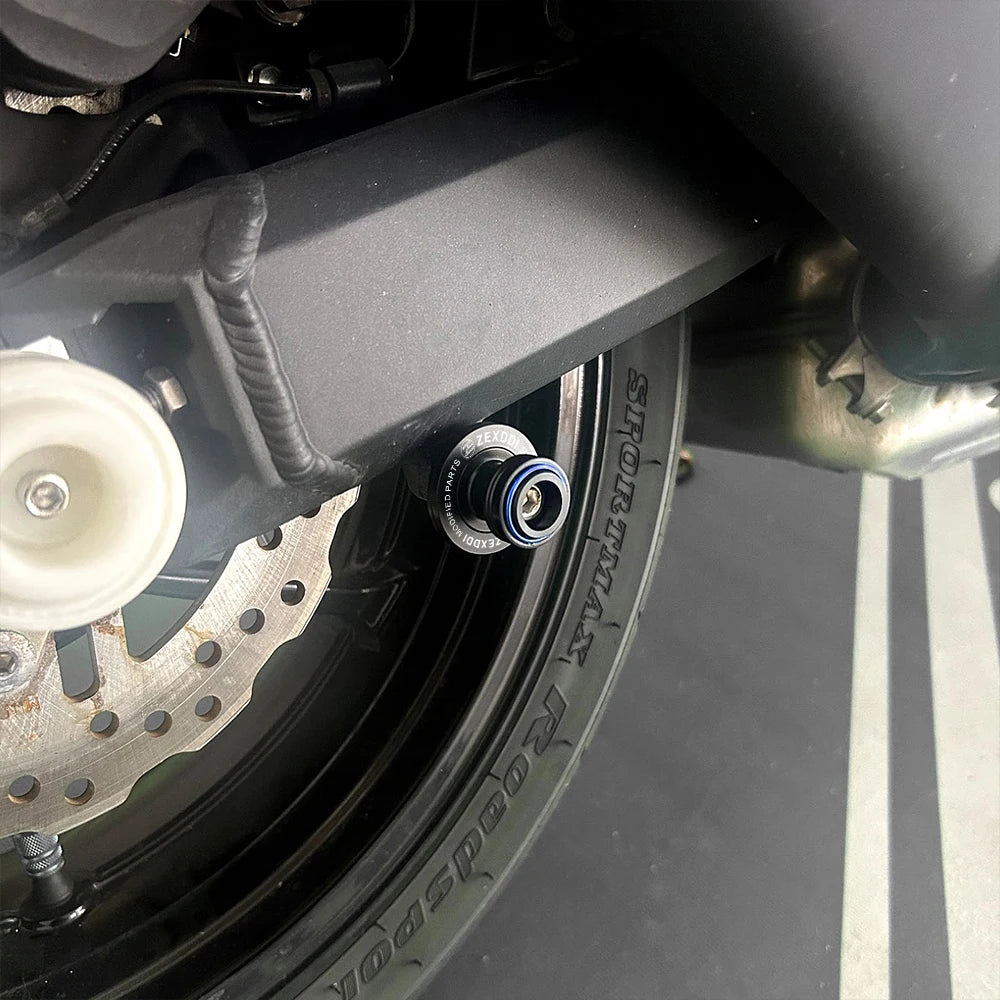 Triumph 765 675 660 Trident Paddock Stand Bobbins M8 Swingarm Spool Sliders