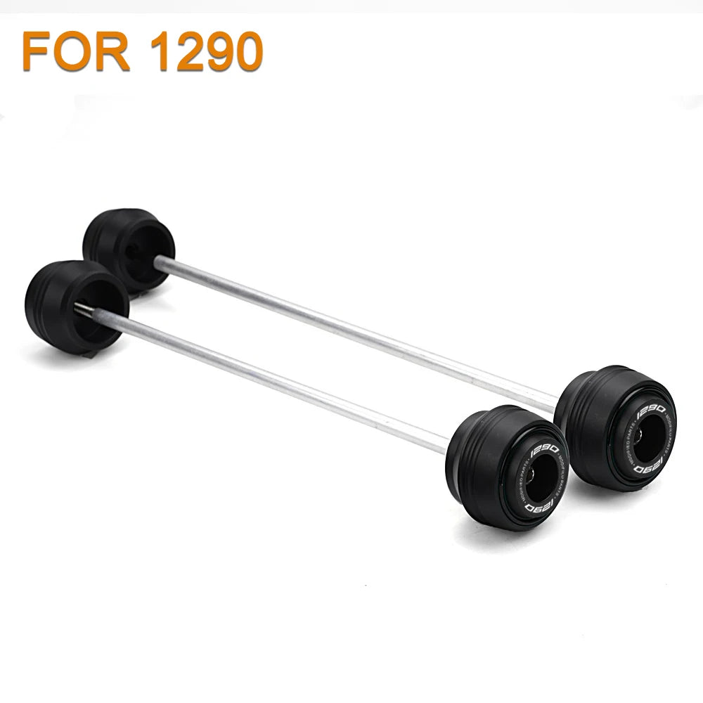 KTM 690 790 890 1290 Duke ADV F&R Axle Sliders Protectors 2017–2025
