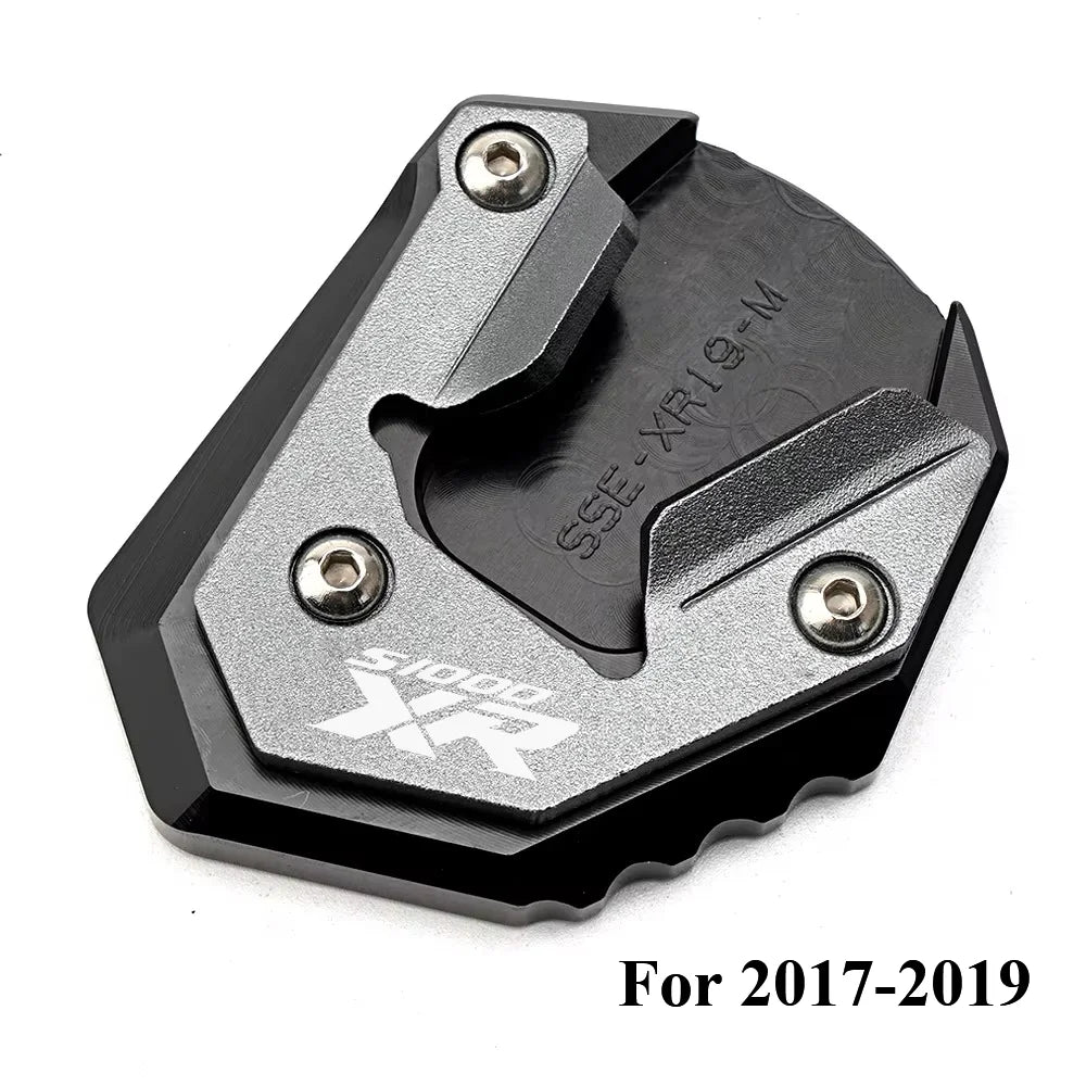 Kickstand Extension Pad Foot For BMW S1000XR 2017-2026  Valve Caps CNC Aluminum