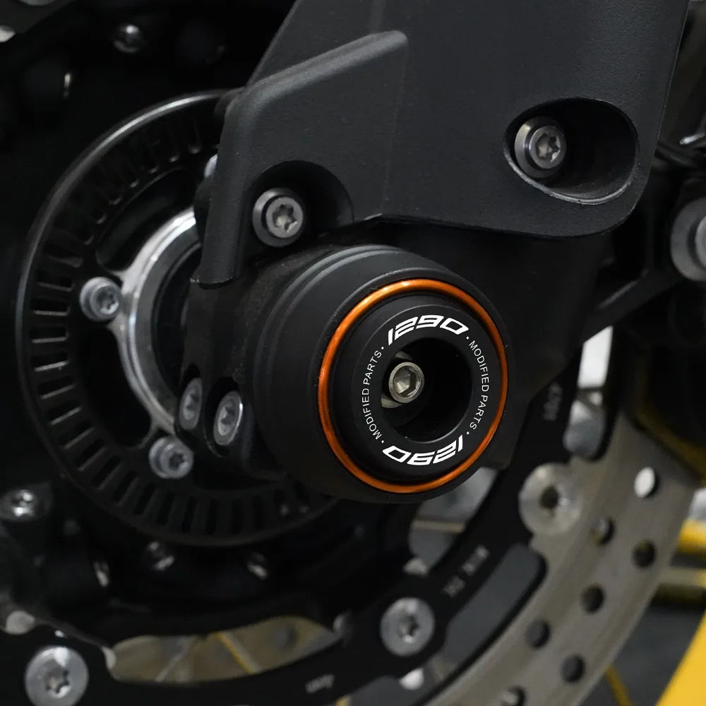 KTM 690 790 890 1290 Duke ADV F&R Axle Sliders Protectors 2017–2025