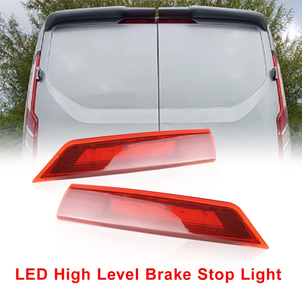 Ford Transit Tourneo Custom BARN DOOR 12-20 2x LED Third Brake Light SMOKE