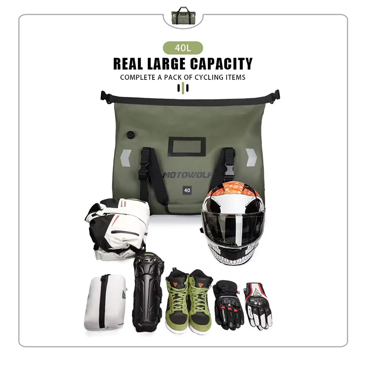Waterproof Motorcycle Saddlebags 40L 60L 66L Luggage Touring Adventure IP68