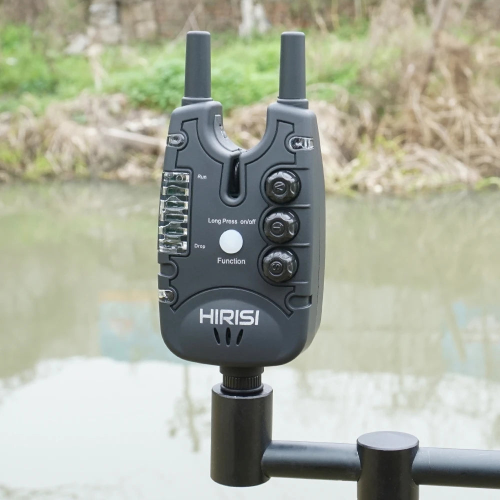 Hirisi Carp Fishing Bite Alarm B150 with LED Light Tone Volume Sensitivity