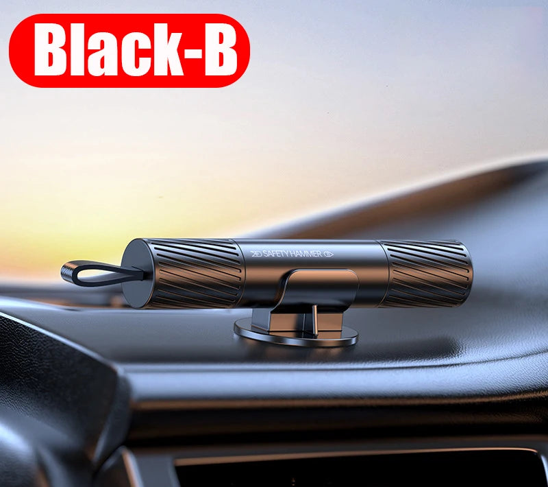 Car Emergency Escape Tool 2-in-1 Safety Hammer Glass Breaker & Seat Belt Cutter