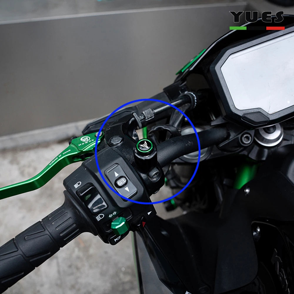 Yamaha MT07 MT09 MT10 Rear Mirror Hole Plugs M10*1.25 CNC Aluminum Screw Cover