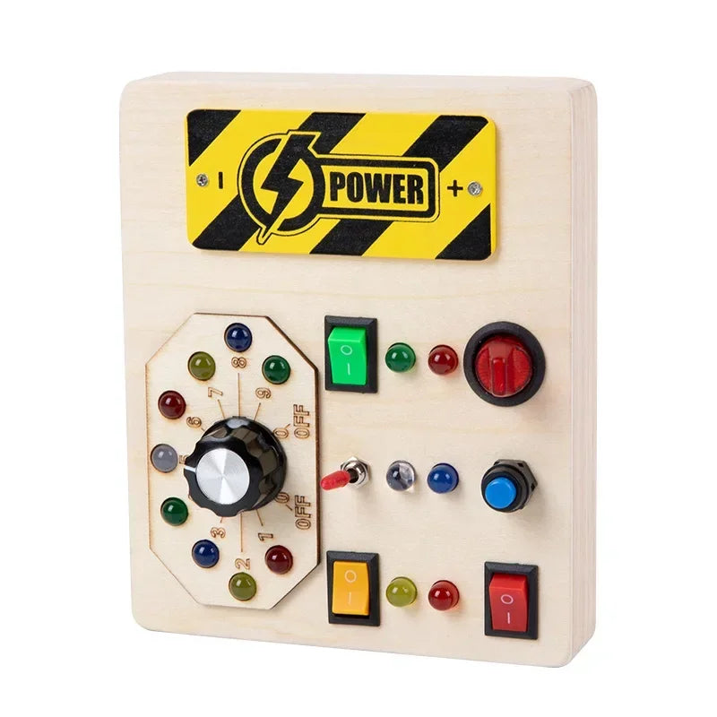 Montessori Busy Board LED Circuit Autism Sensory Cognitive Skill & Fine Motor Toy