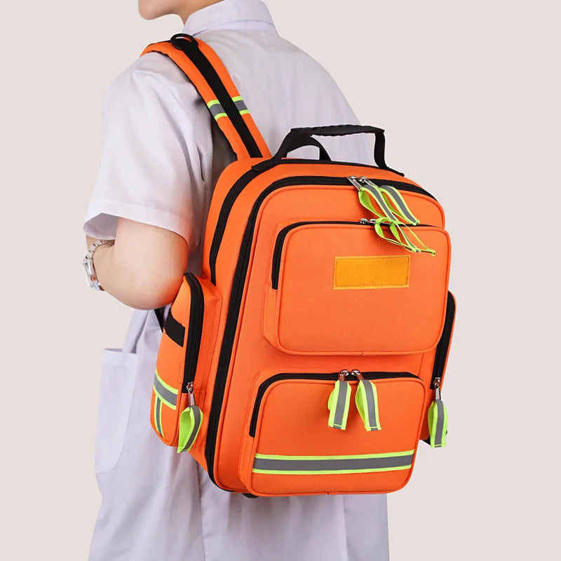Empty First Aid Kit Backpack for Outdoor Camping & Emergency Medical Storage