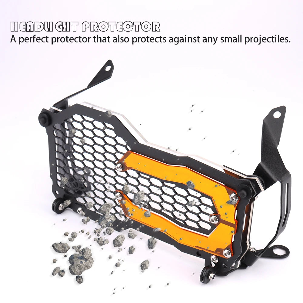 Flipable Headlight Protector Guard for BMW R1250GS/R1200GS 2013-2023, 40 Years