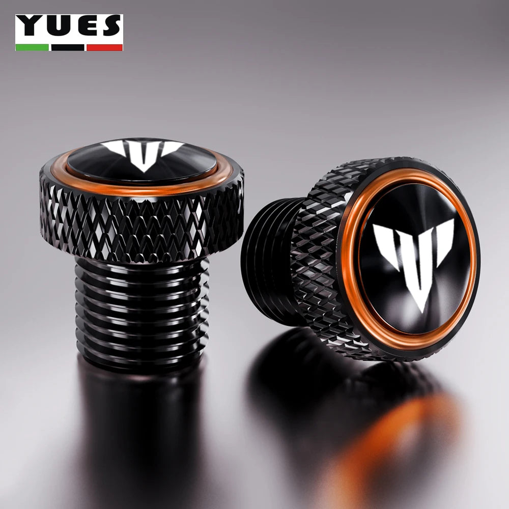 Yamaha MT07 MT09 MT10 Rear Mirror Hole Plugs M10*1.25 CNC Aluminum Screw Cover