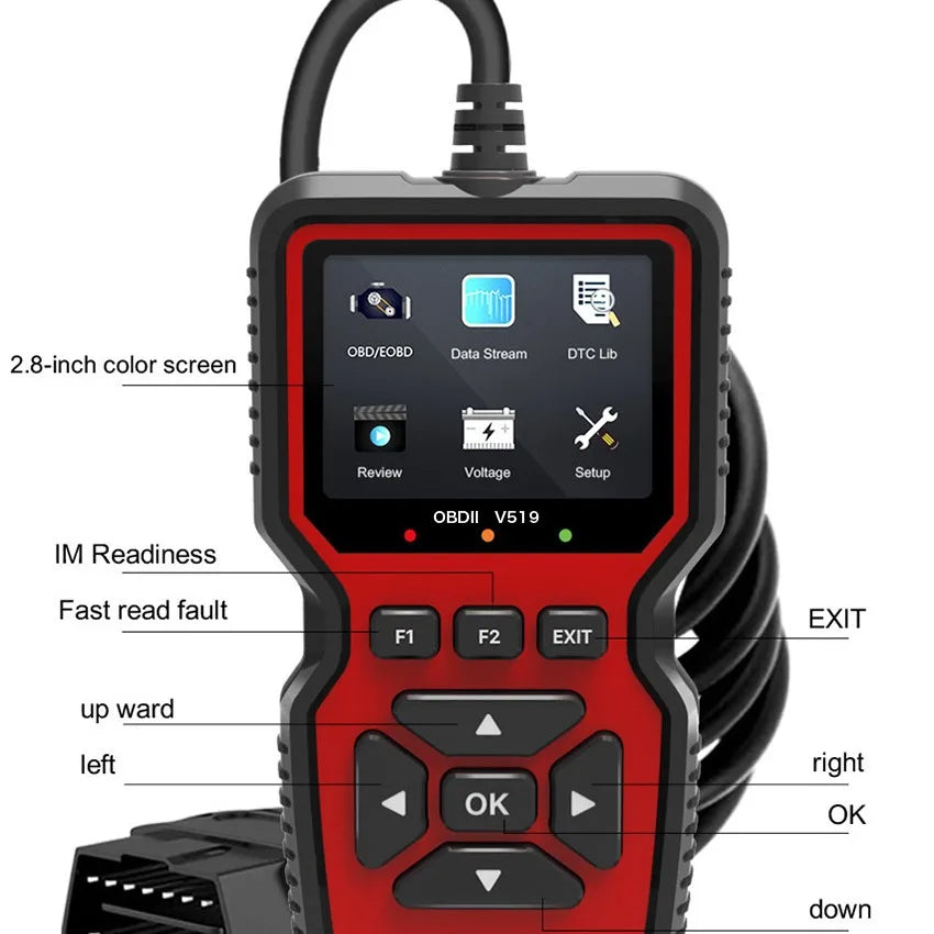 OBD2 V519 Scanner Pro OBDII Diagnostic Check Engine Light Read/Erase Codes