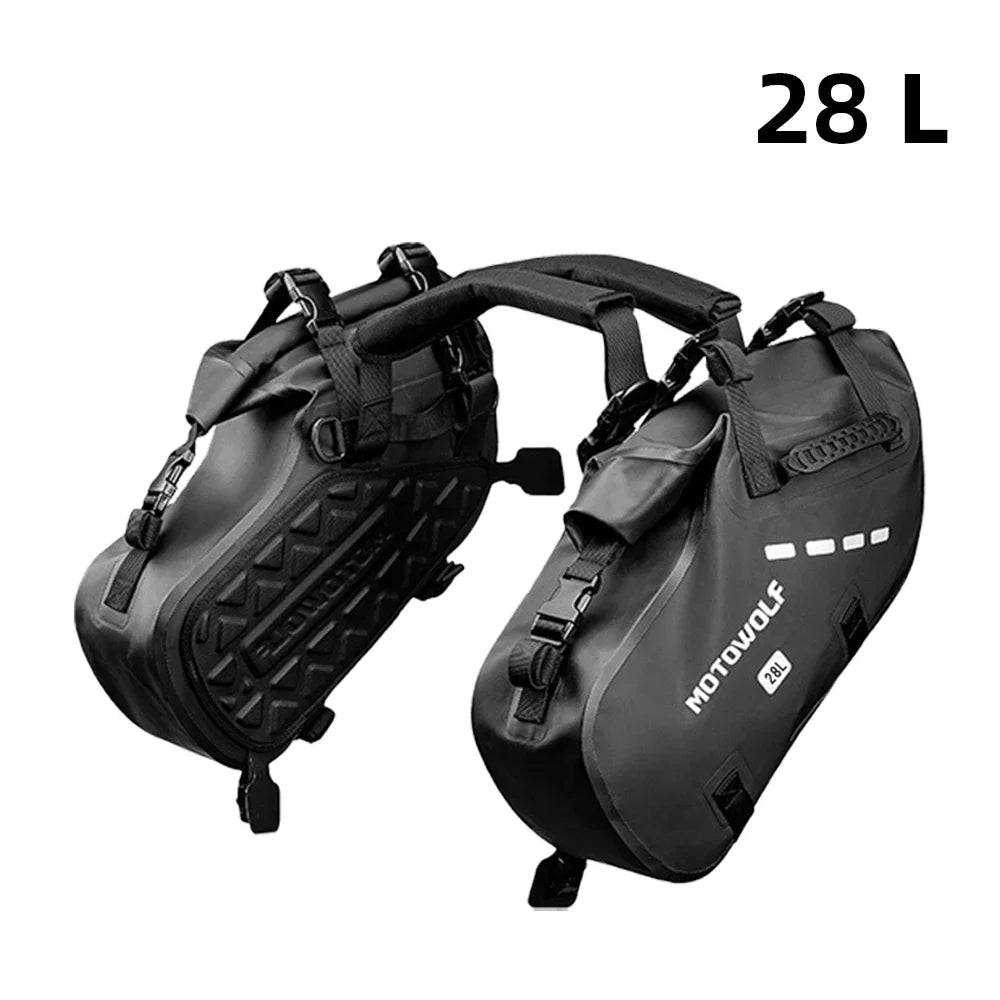 Adventure Motorcycle Saddle Bags 18L 28L 48L Pannier Luggage