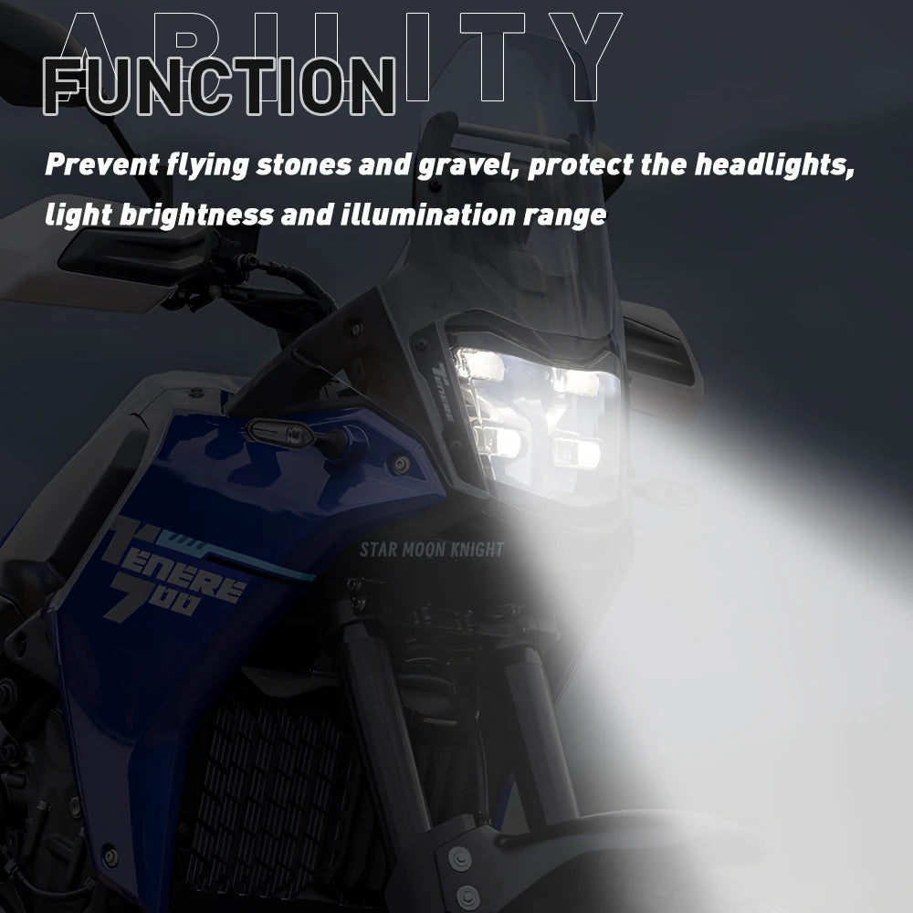 Headlight Protector Guard Cover for Yamaha Tenere 700 / Rally 2025 Onwards