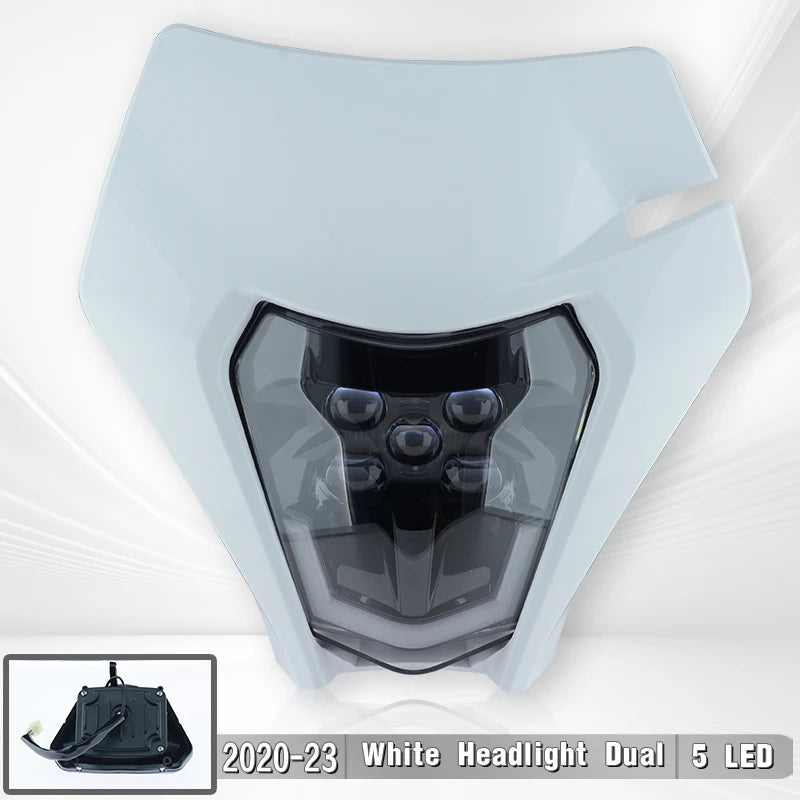 LED Headlight Plate for KTM EXC XC SX 125/250/300/450 Supermoto Enduro Bikes