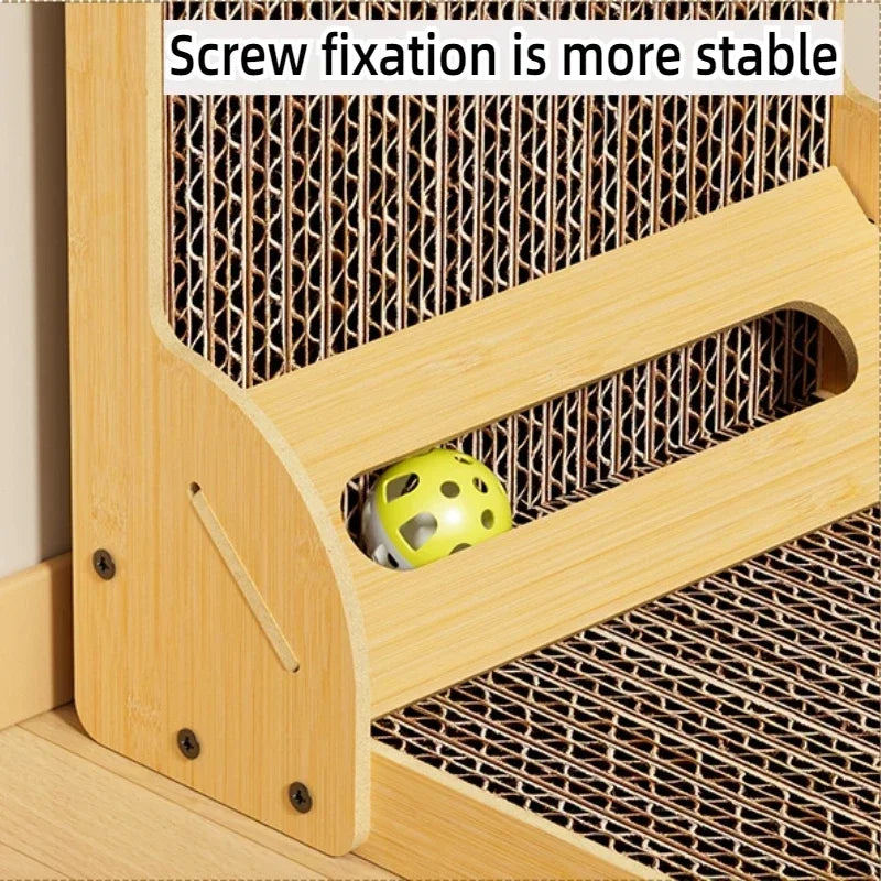 Cat Scratching Board L-Shaped – Durable Scratcher & Claw Grinding Toy