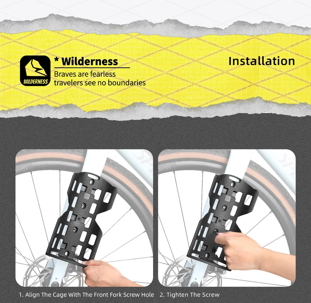 Rhinowalk 6.5L Bike Fork Bag Waterproof Roll Top Front Rack Pack MTB Cycling