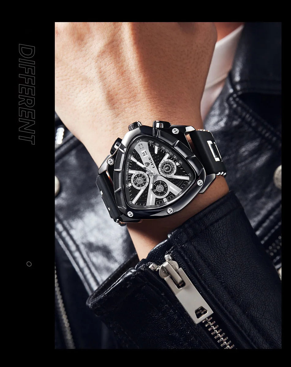 LIGE Original Luxury Men's Watch with Box choice of finish, Perfect Gift
