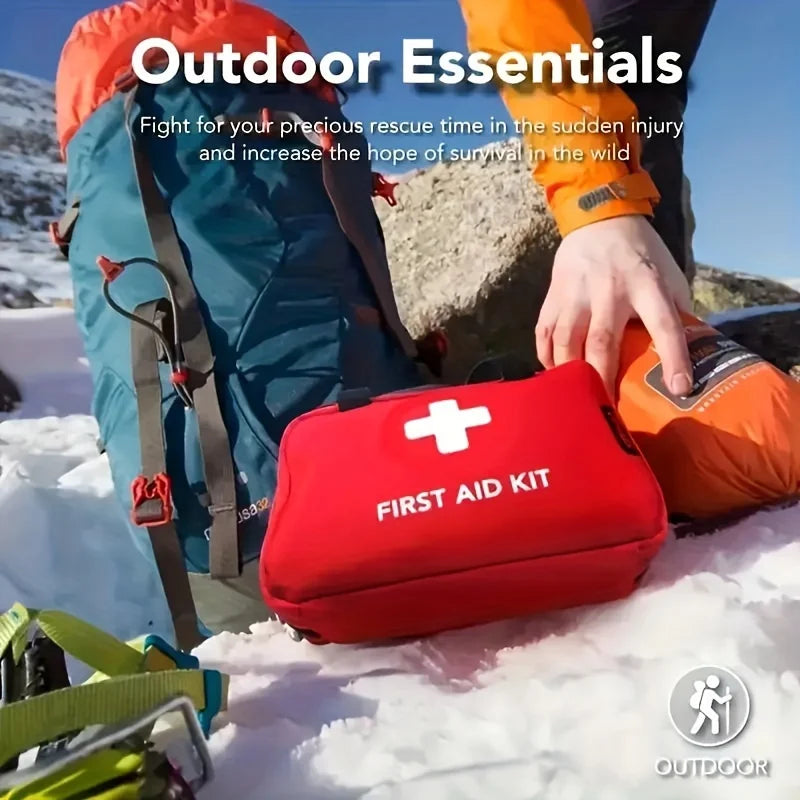 Durable Emergency First Aid Kit – Home, Office, Car, Travel, Camping Use