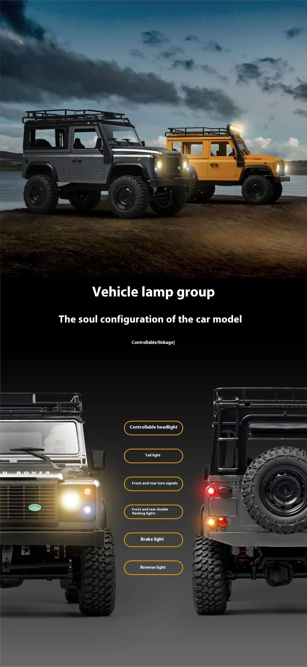 MN99S/MN98 1:12 4WD RC Defender 2.4G RTR Rock Crawler Truck 80m Range 40min
