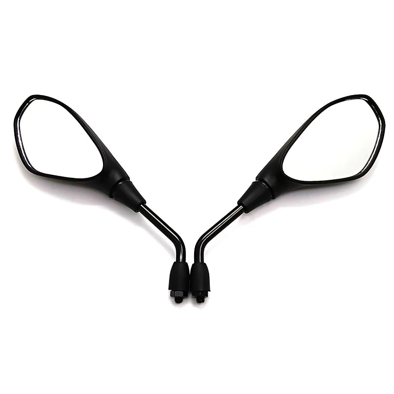 Universal Motorcycle  Mirrors - Black 10mm Pair Honda Suzuki Yamaha BMW Kawasaki