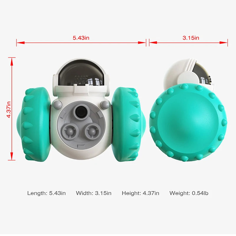 Interactive Dog Food Dispenser Toy - Slow Feeder, IQ Training, Anti-Anxiety