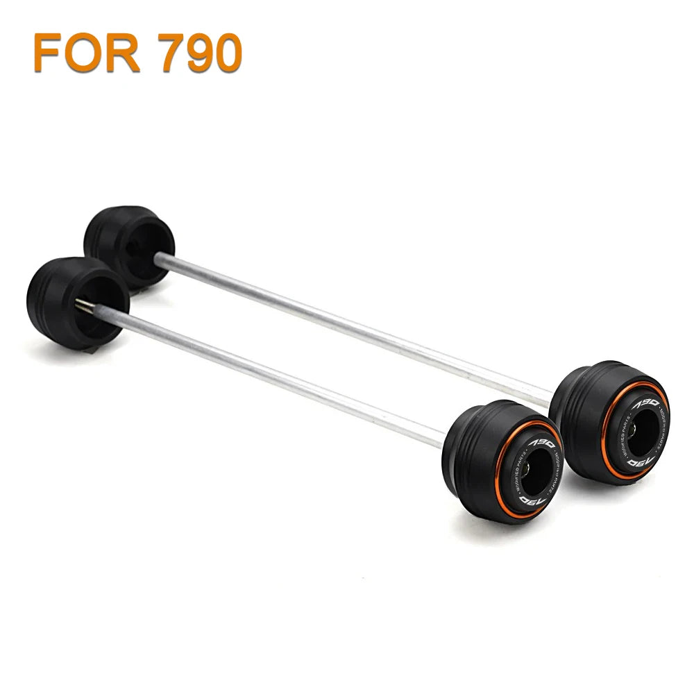 KTM 690 790 890 1290 Duke ADV F&R Axle Sliders Protectors 2017–2025