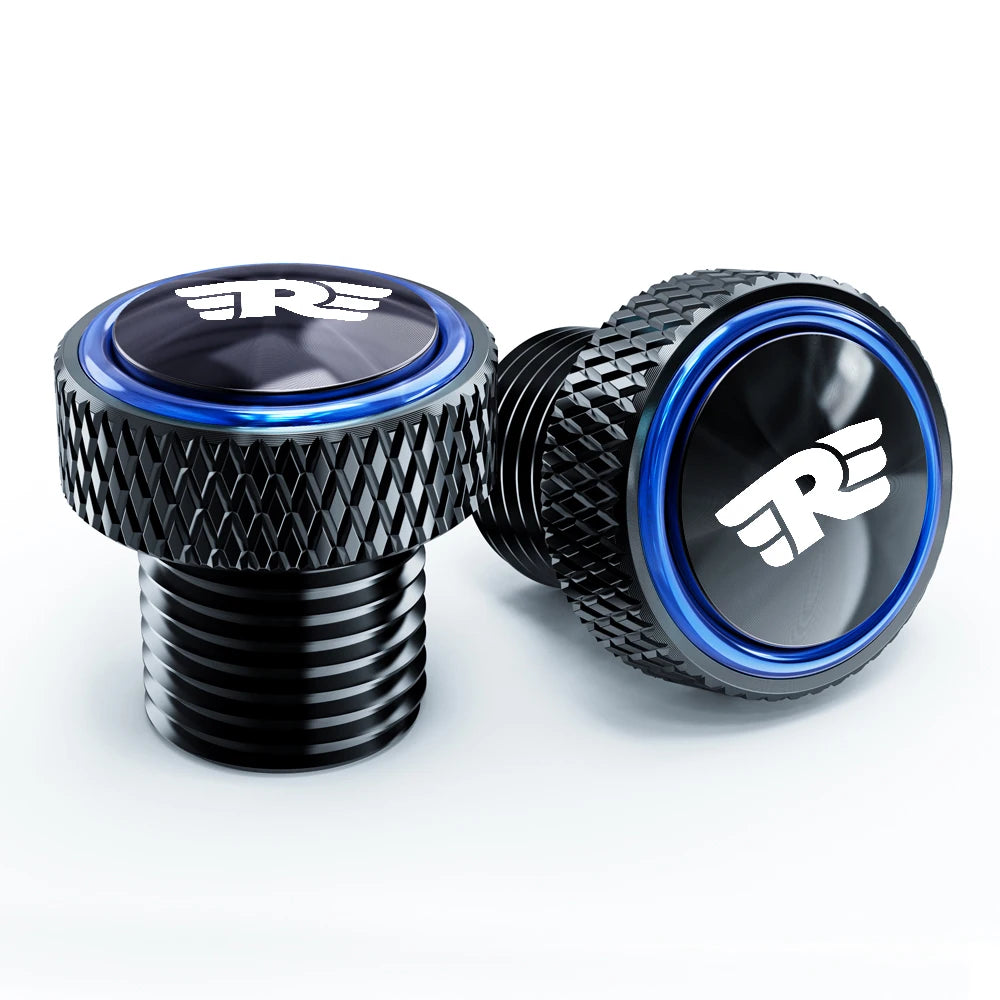 Royal Enfield Mirror Hole Plug CNC Bolt Cap Himalayan Interceptor Pair