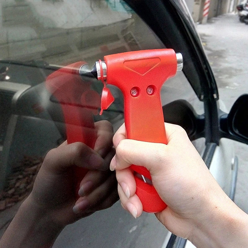 Emergency Car Safety Hammer Glass Breaker & Seat Belt Cutter, 2-in-1 Escape Tool