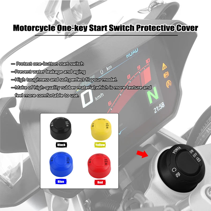 R1200GS R1250GS One-Key Start Switch Cover For BMW GS LC/ADV 2014-2023