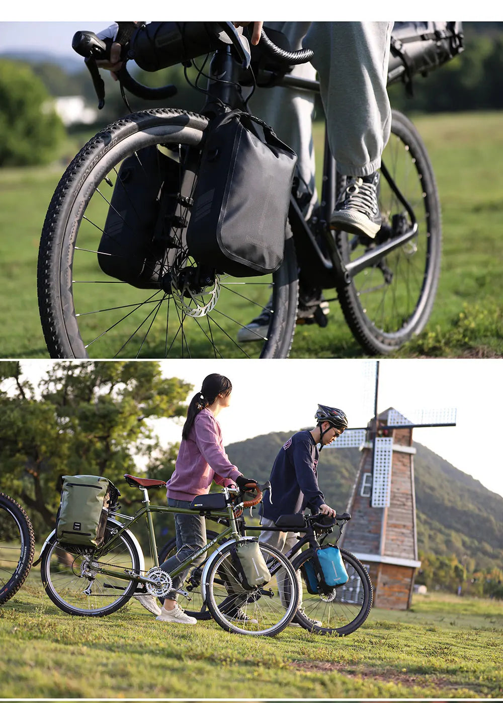 Rhinowalk Waterproof 4L-6L Bike Fork Bag Quick Release Shoulder Pack MTB Road