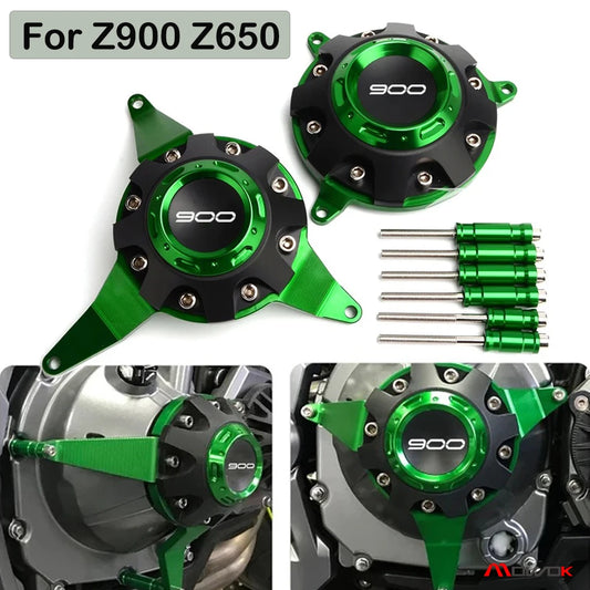 Kawasaki Engine Cover Protector Z650 Z900 Z900SE 2017-2026 Guard Slider