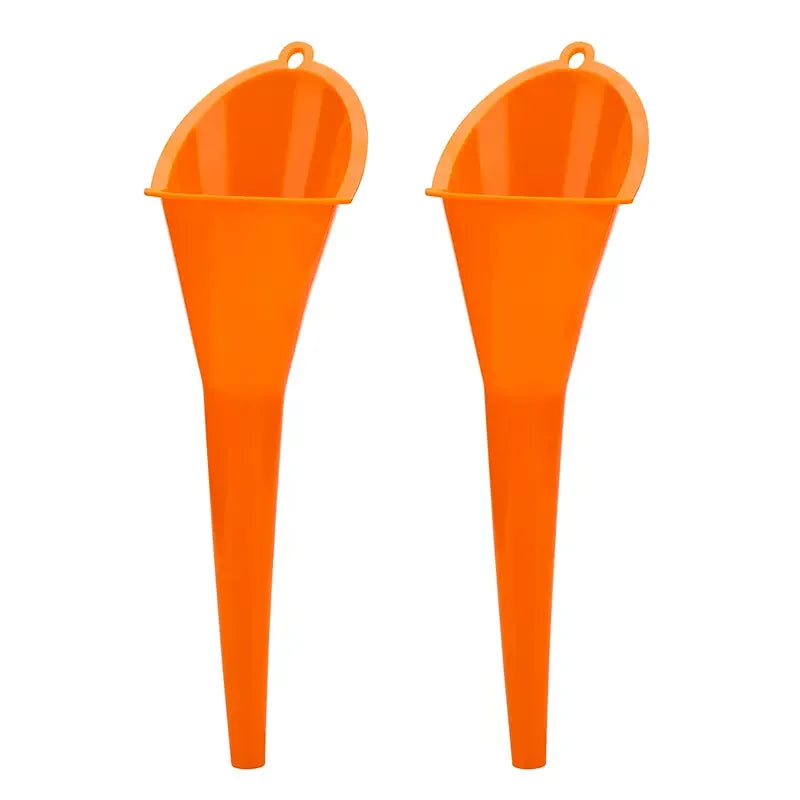 Long Stem Funnel - Anti-Splash Oil Fuel Filling Tool, Motorcycle Car Refueling