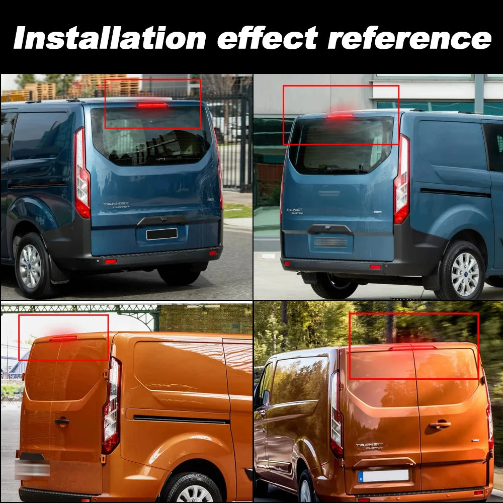 Ford Transit Tourneo Custom BARN DOOR 12-20 2x LED Third Brake Light SMOKE