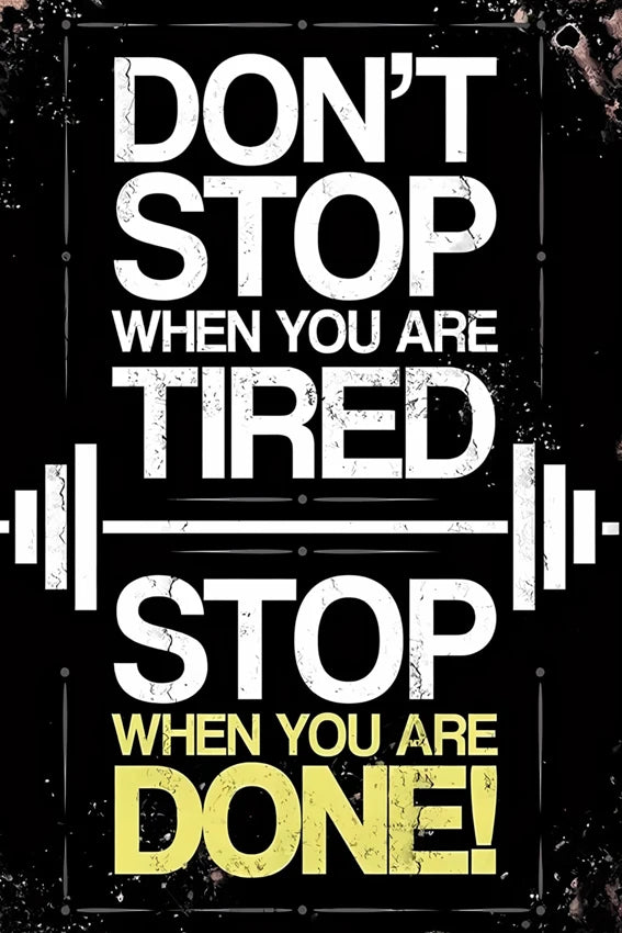 Gym Metal Sign – Interesting Wall Decoration for Room, Bar, Garage, or Cafe