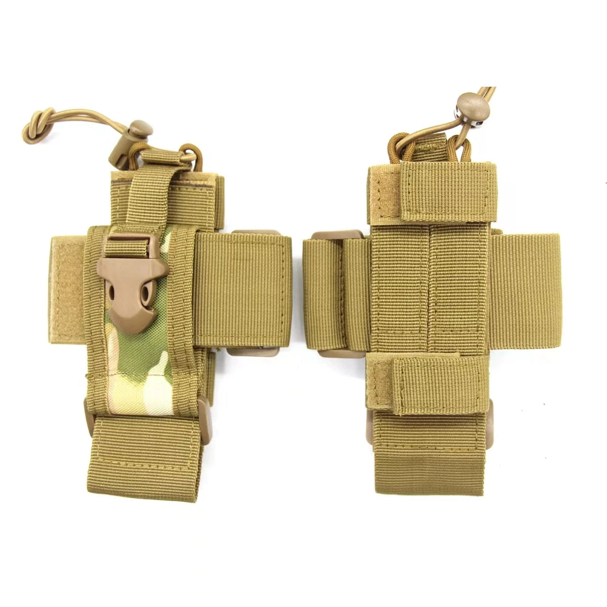 Tactical Walkie Talkie Radio Holder Molle Pouch Nylon Belt PackAirsoft Hiking