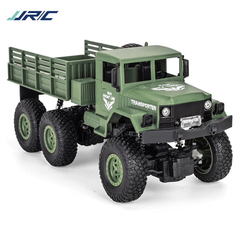 JJRC Q68 Q69 1/18 4WD Military RC Truck Off-Road RTR w/ Lights in Retail Box