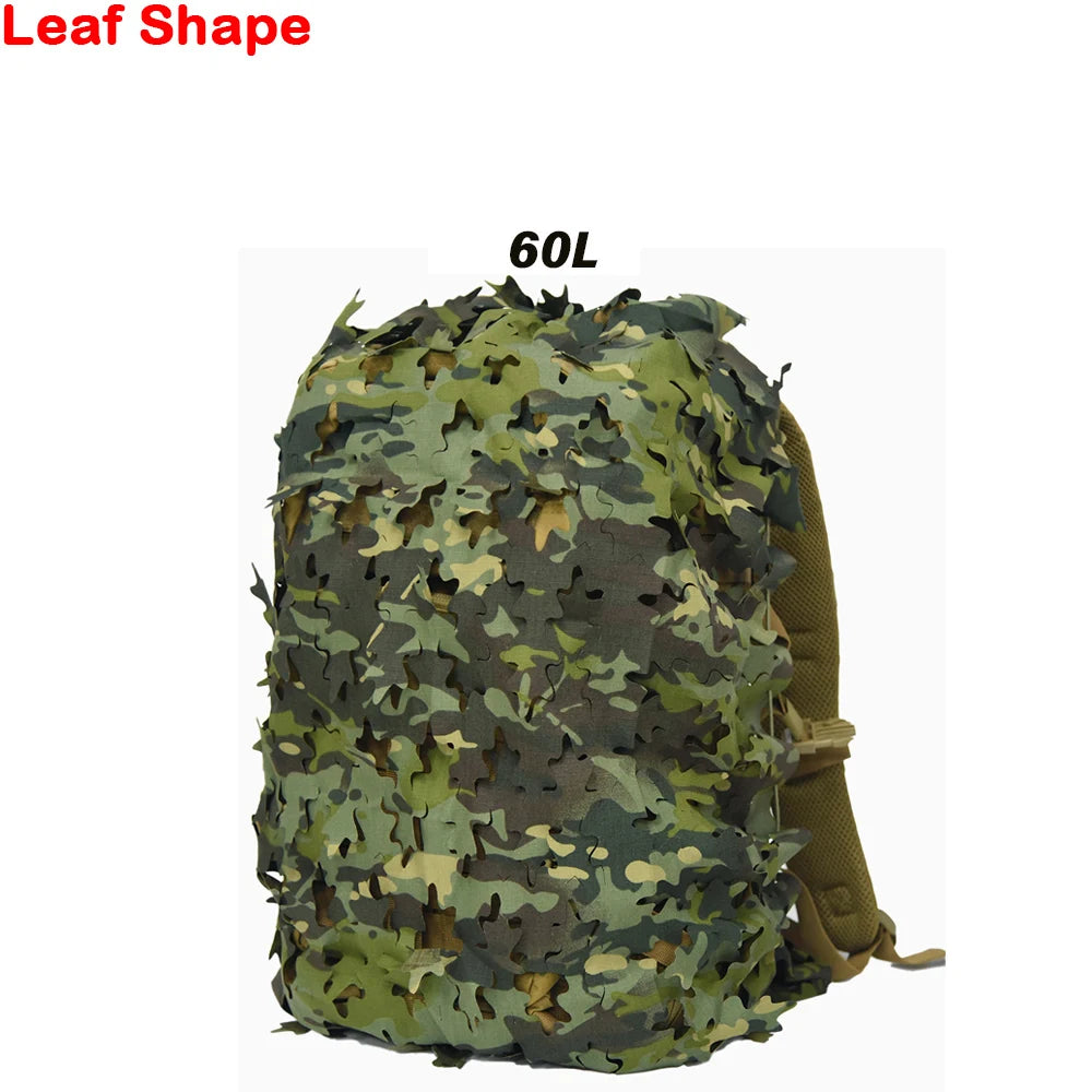 3D Camo Net Backpack Cover – Laser Cut Camouflage for Airsoft & Paintball