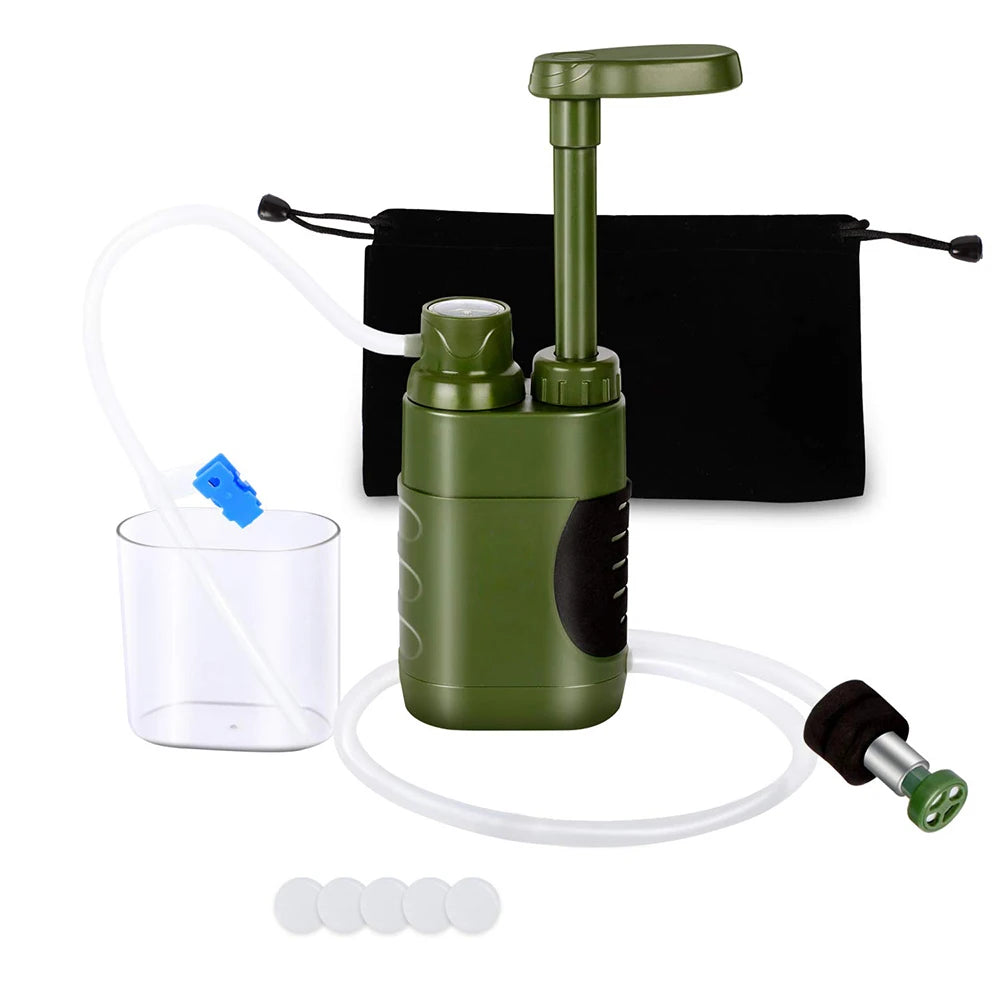 Water Filter Purifier 5000Litre Camping Hiking Emergency Survival Gear Outdoor