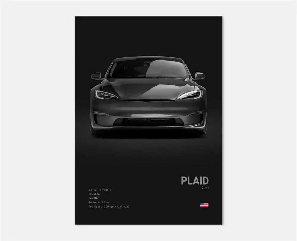 Pop Art Black Luxury Supercar Canvas Poster Wall  Home Mancave Decor Ghost GT RS