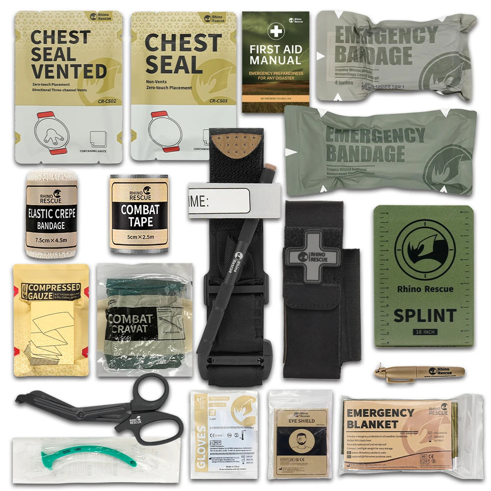 IFAK Refill Kit | RHINO RESCUE Trauma First Aid Supplies | Tactical Emergency